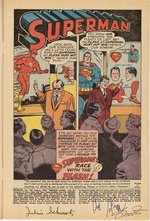 SUPERMAN #199 AUGUST 1967 CBCS VERIFIED SIGNATURE 6.5 FINE+ (FIRST SUPERMAN VS. FLASH RACE).