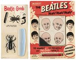 THE BEATLES MAGNETIC HAIR & BEETLE COMB PAIR .