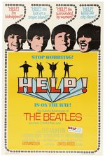 THE BEATLES "HELP!" ONE-SHEET MOVIE POSTER.