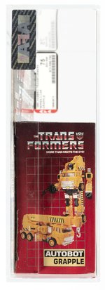 TRANSFORMERS (1985) SERIES 2 CAR - GRAPPLE AFA 75 EX+/NM.