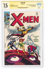 X-MEN #49 OCTOBER 1968 CBCS VERIFIED SIGNATURE 7.5 VF- (FIRST POLARIS).