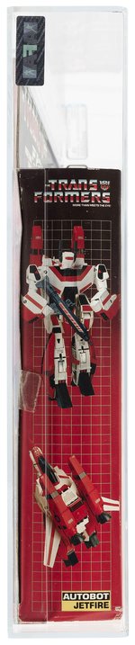 TRANSFORMERS (1985) SERIES 2 - JETFIRE AFA 75 Q-EX+/NM (TRADEMARK LOGO/WHITE TEXT, EARLY RELEASE VARIETY).