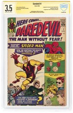 DAREDEVIL #1 APRIL 1964 CBCS VERIFIED SIGNATURE 3.5 VG- (FIRST DAREDEVIL).