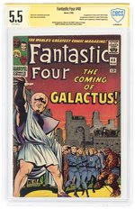 FANTASTIC FOUR #48 MARCH 1966 CBCS VERIFIED SIGNATURE 5.5 FINE- (FIRST SILVER SURFER & GALACTUS).