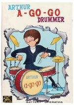 BEATLES-INSPIRED "ARTHUR A-GO-GO DRUMMER" BOXED BATTERY-OPERATED TOY.