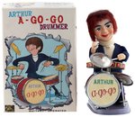 BEATLES-INSPIRED "ARTHUR A-GO-GO DRUMMER" BOXED BATTERY-OPERATED TOY.