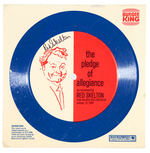 “RED SKELTON THE PLEDGE OF ALLEGIANCE” BURGER KING PREMIUM SIGNED RECORD.