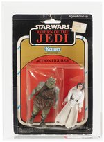 STAR WARS: RETURN OF THE JEDI (1983) - 2-PACK GAMORREAN GUARD & PRINCESS LEIA AFA 40 GOOD.