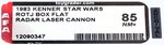 STAR WARS: RETURN OF THE JEDI (1983) - RADAR LASER CANNON BOX FLAT AFA 85 NM+.