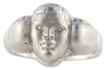 1940S JOE LOUIS PORTRAIT AND BOXING GLOVES WITH FACSIMILE SIGNATURES RARE RING (LESS THAN 10 KNOWN).