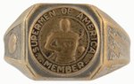 1940 "SUPERMEN OF AMERICA - MEMBER" THE FIRST SUPERMAN RING AND 1940 CONTEST PRIZE.