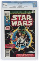 STAR WARS #1 JULY 1977 CGC 9.6 NM+ (NEWSSTAND EDITION).