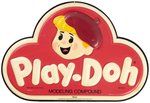 "PLAY-DOH" VACUMFORM 1980s STORE ADVERTISING SIGN.