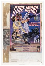 STAR WARS STYLE D ORIGINAL 1978 LINEN-MOUNTED ONE-SHEET MOVIE POSTER.