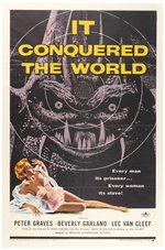 IT CONQUERED THE WORLD ONE-SHEET MOVIE POSTER.