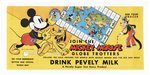 MICKEY MOUSE GLOBE TROTTERS LINEN-MOUNTED STORE WINDOW SIGN.