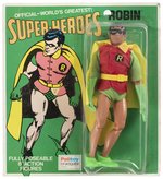 PALITOY ROBIN MEGO ACTION FIGURE ON CARD.