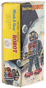 BATTERY-OPERATED BLINK-A-GEAR ROBOT BY TAIYO IN BOX.