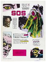 SOS #20 SPANISH HORROR COMIC BOOK COMPLETE STORY ORIGINAL ART.