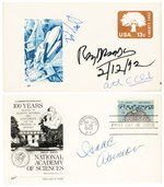 SCI-FI AUTHORS SIGNED FIRST DAY COVER PAIR.