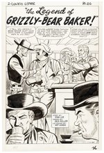 TWO GUN KID #68 ORIGINAL ART FIVE PAGE COMPLETE STORY BY JACK KELLER.