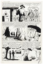 KID COLT OUTLAW (ORIGIN STORY) #79 ORIGINAL ART PAGE PAIR BY JACK KELLER.