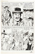 KID COLT OUTLAW #102 ORIGINAL ART FOUR PAGES BY JACK KELLER.