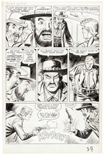 KID COLT OUTLAW #102 ORIGINAL ART FOUR PAGES BY JACK KELLER.