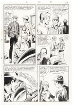 HOT RODS AND RACING CARS #109 COMPLETE SIX PAGE ORIGINAL ART STORY BY CHARLES NICHOLAS & VINCE ALASCIA.