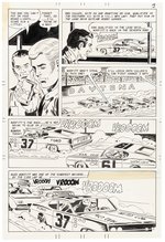 HOT RODS AND RACING CARS #112 COMPLETE FIVE PAGE ORIGINAL ART STORY BY CHARLES NICHOLAS & VINCE ALASCIA.