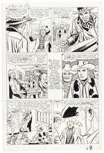 KID COLT OUTLAW #92 ORIGINAL ART PAGE TRIO BY JACK KELLER.