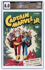 CAPTAIN MARVEL JR. #14 DECEMBER 1943 CGC 8.0 VF CROWLEY PEDIGREE.