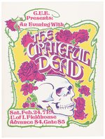 THE GRATEFUL DEAD 1973 IOWA CITY, IOWA CONCERT POSTER COLOR VARIETY.