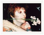 DAVID BOWIE 1972 ZIGGY STARDUST LEEE BLACK CHILDERS SIGNED PHOTO.