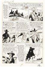 GUNSMOKE WESTERN KID COLT #60 ORIGINAL ART SIX PAGE COMPLETE CHAPTER BY JACK KELLER.