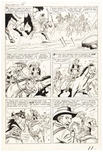 GUNSMOKE WESTERN KID COLT #60 ORIGINAL ART SIX PAGE COMPLETE CHAPTER BY JACK KELLER.