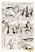 GUNSMOKE WESTERN KID COLT #60 ORIGINAL ART SIX PAGE COMPLETE CHAPTER BY JACK KELLER.