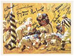 BALTIMORE COLTS MULTI-SIGNED CANVAS PRINT.