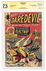 DAREDEVIL #2 JUNE 1964 CBCS VERIFIED SIGNATURE 2.5 GOOD+.