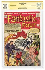 FANTASTIC FOUR #6 SEPTEMBER 1962 CBCS VERIFIED SIGNATURE 3.0 GOOD/VG.