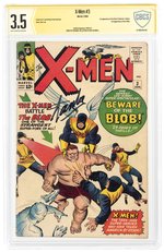 X-MEN #3 JANUARY 1964 CBCS VERIFIED SIGNATURE 3.5 VG- (FIRST BLOB).