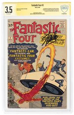 FANTASTIC FOUR #3 MARCH 1962 CBCS VERIFIED SIGNATURE 3.5 VG (FIRST FANTASTIC FOUR IN COSTUME).