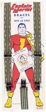 "CAPTAIN MARVEL BRACES" CARDED SUSPENDERS.