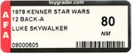 STAR WARS (1978) - LUKE SKYWALKER 12 BACK-A AFA 80 NM.