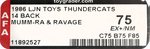 THUNDERCATS (1986) - MUMM-RA & RAVAGE 14 BACK AFA 75 EX+/NM.