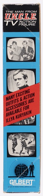 THE MAN FROM U.N.C.L.E. - ILLYA KURYAKIN BOXED GILBERT ACTION FIGURE.