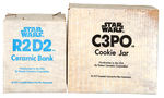 “STAR WARS”DROIDS COOKIE JAR/BANK PAIR.