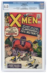 X-MEN #4 MARCH 1964 CGC 6.0 FINE (FIRST QUICKSILVER, SCARLET WITCH, TOAD & BROTHERHOOD OF EVIL MUTANTS).