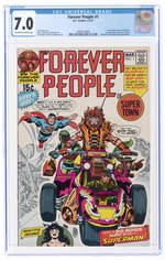 FOREVER PEOPLE #1 FEBRUARY-MARCH 1971 CGC 7.0 FINE/VF (FIRST FULL DARKSEID & FOREVER PEOPLE).