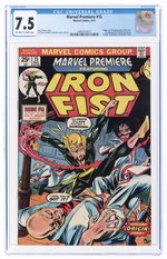 MARVEL PREMIERE #15 MAY 1974 CGC 7.5 VF- (FIRST IRON FIST).